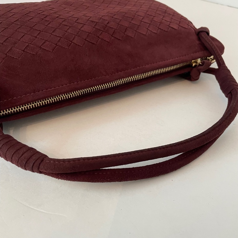 Bottega Veneta Intrecciato Suede Handbag Brown - Picture 10 of 16